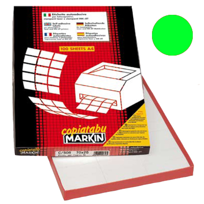 ETICHETTE+ADESIVE+STAMPABILI+LASER%2FJET+105X36+VERDE%3Cbr%3E%3Ci%3EMARKIN%3C%2Fi%3E