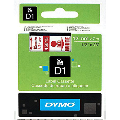 NASTRO+PER+DYMO+LP%2FLM+D1+12X7+ROSSO%2FBIANCO%3Cbr%3E%3Ci%3EDYMO%3C%2Fi%3E