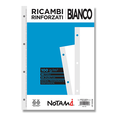 RICAMBIO+RINFORZATO+GR%2E100+A4+FG%2E40+NOTAMI+BIANCO%3Cbr%3E%3Ci%3ENOTAMI%3C%2Fi%3E