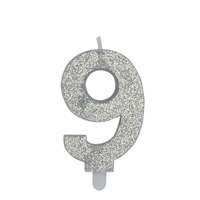 CANDELA+NUMERO+9+SWEETY+ARGENTO+GLITTER+CM+9%3Cbr%3E%3Ci%3EBIG+PARTY%3C%2Fi%3E
