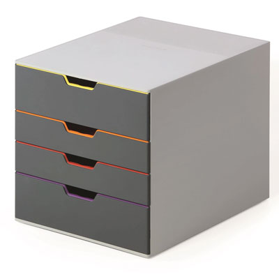 CASSETTIERA+VARICOLOR+SAFE+4+CASSETTI+CM%2E28X29%2C2X35%2C6%3Cbr%3E%3Ci%3EDURABLE%3C%2Fi%3E