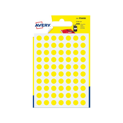 ETICHETTE+ROTONDE+ADESIVE+IN+BLISTER+COL%2EGIALLO+DIAM+8+MM+FG%2E6%3Cbr%3E%3Ci%3EAVERY%3C%2Fi%3E