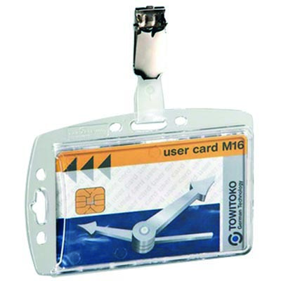 PORTABADGE+RIGIDO+CON+CLIP+IN+METALLO+MM+54X85+PZ%2E25%3Cbr%3E%3Ci%3EDURABLE%3C%2Fi%3E