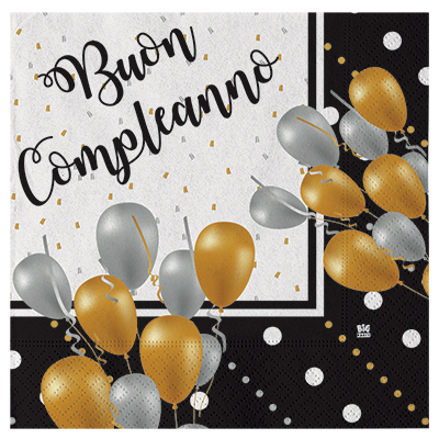 TOVAGLIOLI+BUON+COMPLEANNO+PRESTIGE+CM+33X33+PZ%2E20%3Cbr%3E%3Ci%3EBIG+PARTY%3C%2Fi%3E