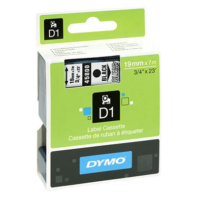 NASTRO+PER+DYMO+LP%2FLM+D1+19X7+NERO%2FTRASPARENTE%3Cbr%3E%3Ci%3EDYMO%3C%2Fi%3E