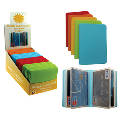 PLURICARD+SMILE+PORTACARD+COLORATO+A+LIBRO+14+SCOMPARTI%3Cbr%3E%3Ci%3EALPLAST%3C%2Fi%3E
