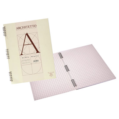 BLOCCO+SPIRALATO+ARCHITETTO+A4+BIANCO%3Cbr%3E%3Ci%3EPIGNA%3C%2Fi%3E