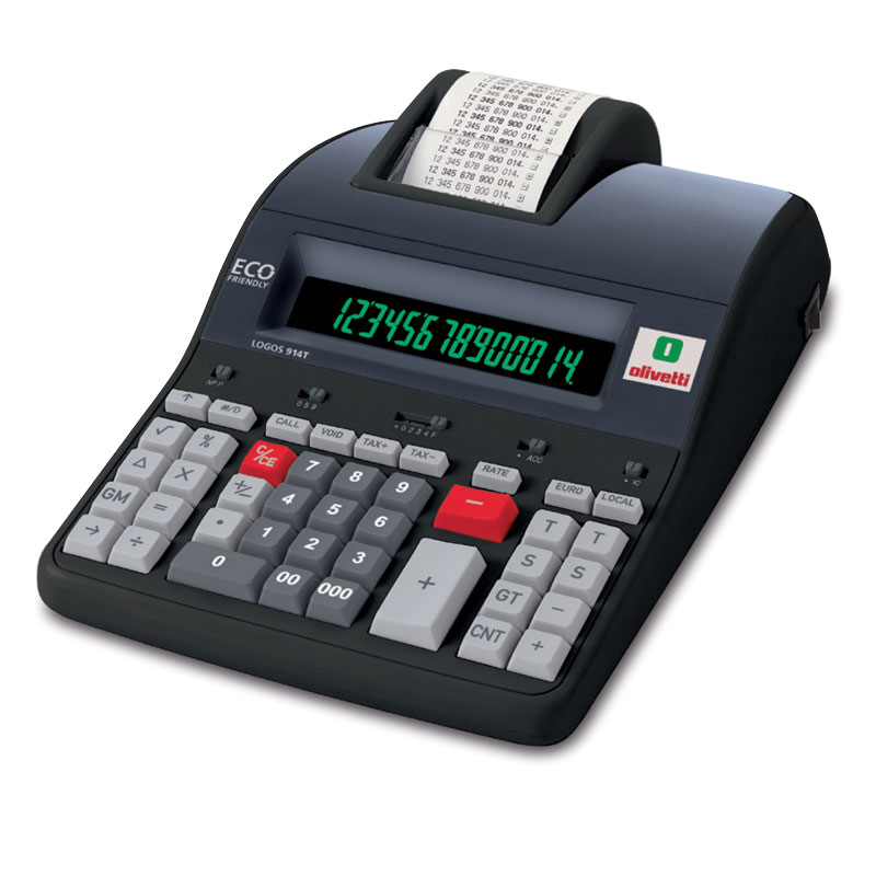 CALCOLATRICE+CON+STAMPANTE+OLIVETTI+LOGOS+914T%3Cbr%3E%3Ci%3EOLIVETTI%3C%2Fi%3E