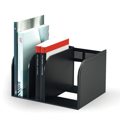 PORTARIVISTE+CON+DIVISORI+REGOLABILI+NERO%3Cbr%3E%3Ci%3EDURABLE%3C%2Fi%3E