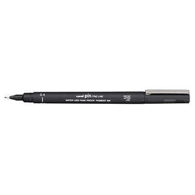 PENNA+UNI+PIN+FINELINER+04+NERO%3Cbr%3E%3Ci%3EMITSUBISHI%3C%2Fi%3E