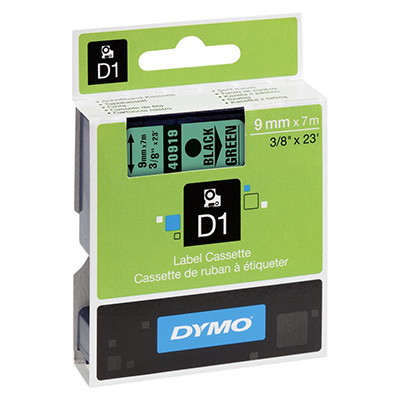 NASTRO+PER+DYMO+LP%2FLM+D1+9X7+NERO%2FVERDE%3Cbr%3E%3Ci%3EDYMO%3C%2Fi%3E