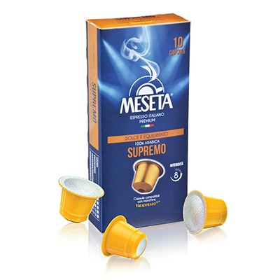 CAPSULE+CAFFE%27+MESETA+COMP%2ENESPRESSO+SUPREMO%3Cbr%3E%3Ci%3EMESETA%3C%2Fi%3E