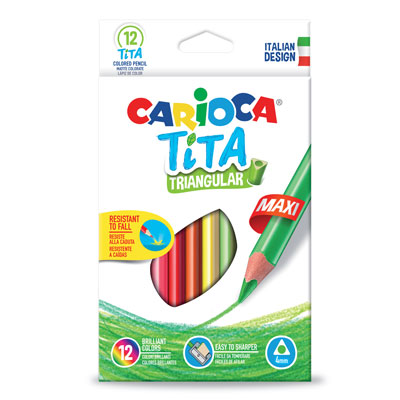 PASTELLI+TRIANGULAR+TITA+MAXI+12+COLORI%3Cbr%3E%3Ci%3ECARIOCA%3C%2Fi%3E