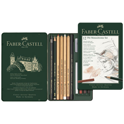 MATITA+PITT+FABER+GRAFITE+IN+SET+PZ%2E12%3Cbr%3E%3Ci%3EFABER+CASTELL%3C%2Fi%3E