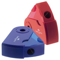 TEMPERAMATITE+FABER+1+FORO+MINI+SLEEVE+ROSSO+BLU%3Cbr%3E%3Ci%3EFABER+CASTELL%3C%2Fi%3E
