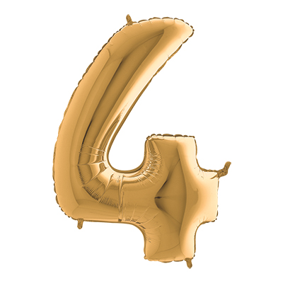 PALLONCINO+MYLAR+NUMERO+4+CM+36+COL%2EORO%3Cbr%3E%3Ci%3EBIG+PARTY%3C%2Fi%3E
