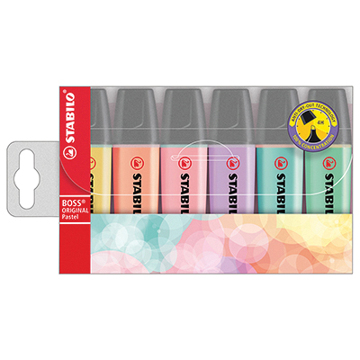 EVIDENZIATORE+STABILO+BOSS+PASTEL+BOX+PZ%2E6%3Cbr%3E%3Ci%3ESTABILO%3C%2Fi%3E