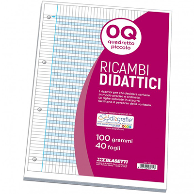 RICAMBIO+DIDATTICO+A4+FG%2E40+GR%2E100+RIG%2EQ%3Cbr%3E%3Ci%3EBLASETTI%3C%2Fi%3E