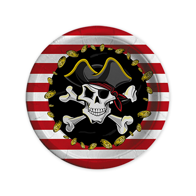 PIATTI+TEMA+PIRATI+CM+18+PZ%2E8%3Cbr%3E%3Ci%3EBIG+PARTY%3C%2Fi%3E