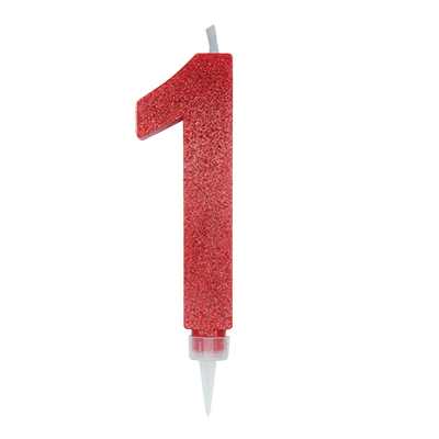 CANDELA+NUMERO+1+MAXI+SWEETY+ROSSO+GLITTER+CM+15%3Cbr%3E%3Ci%3EBIG+PARTY%3C%2Fi%3E