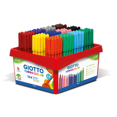 PENNARELLI+TURBOCOLOR+SCHOOLPACK+PZ%2E144+DA+12X12+COLORI%3Cbr%3E%3Ci%3EFILA%3C%2Fi%3E