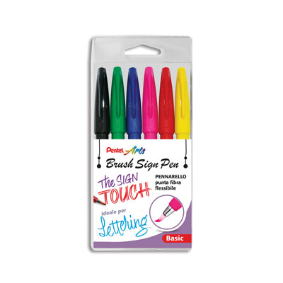 ASTUCCIO+SIGN+PEN+BRUSH+COL%2EBASE+PZ%2E6%3Cbr%3E%3Ci%3EPENTEL%3C%2Fi%3E