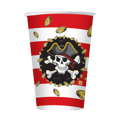 BICCHIERI+TEMA+PIRATA+CC%2E200+PZ%2E8%3Cbr%3E%3Ci%3EBIG+PARTY%3C%2Fi%3E