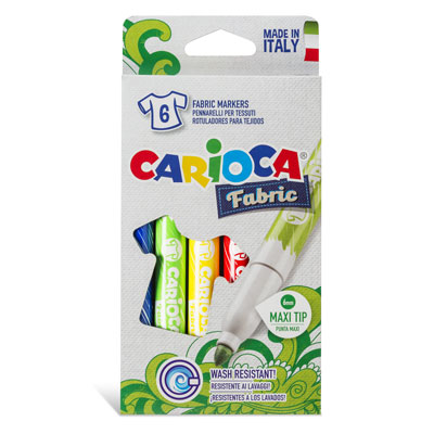 PENNARELLI+CARIOCA+FABRIC+PER+TESSUTO+PZ%2E6%3Cbr%3E%3Ci%3ECARIOCA%3C%2Fi%3E