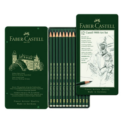 MATITA+FABER+IN+SET+PZ+12+GRADRAZIONE+DAL+8B+AL+2H%3Cbr%3E%3Ci%3EFABER+CASTELL%3C%2Fi%3E