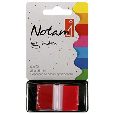 SEGNAPAGINA+ADESIVO+NOTAMI+MM%2E24X44+FF%2E50+ROSSO%3Cbr%3E%3Ci%3ENOTAMI%3C%2Fi%3E