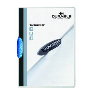 CARTELLINA+PPL+SWINGCLIP+A4+PER+30+FOGLI+CON+CLIP+AZZURRA%3Cbr%3E%3Ci%3EDURABLE%3C%2Fi%3E