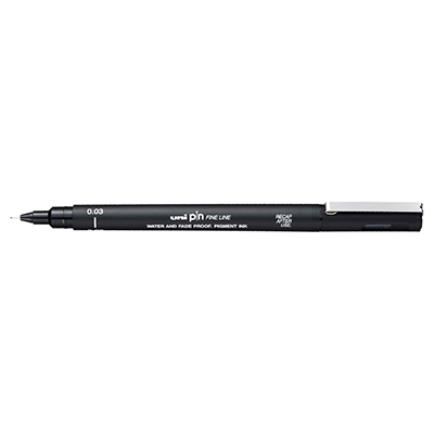 PENNA+UNI+PIN+FINELINER+003+NERO%3Cbr%3E%3Ci%3EMITSUBISHI%3C%2Fi%3E