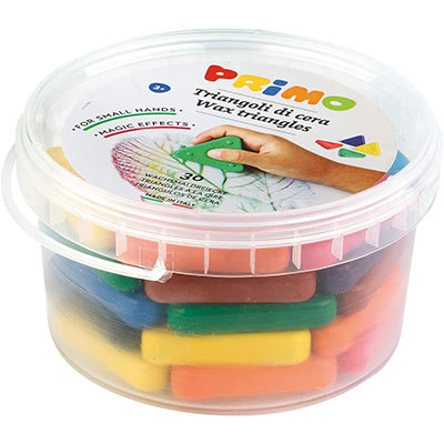 PASTELLI+CERA+TRIANGOLARI+PZ%2E30+IN+BARATTOLO%3Cbr%3E%3Ci%3EPRIMO%3C%2Fi%3E
