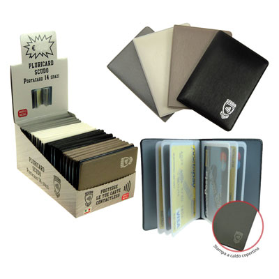 PORTACARD+A+LIBRO+14+SCOMPARTI+SCUDO+METAL+CON+PROTEZIONE+CONTAC%3Cbr%3E%3Ci%3EALPLAST%3C%2Fi%3E