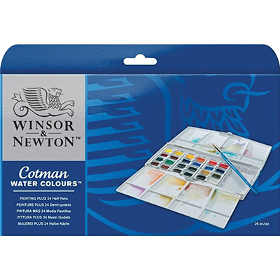 ACQUERELLI+COTMAN+MEZZI+GODET+PAINTING+PLUS+24+COLORI%3Cbr%3E%3Ci%3EWINSOR+%26+NEWTON%3C%2Fi%3E
