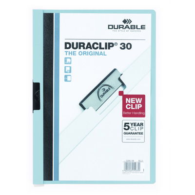CARTELLINA+PPL+DURACLIP+A4+PER+30+FOGLI+RETRO+AZZURRO%3Cbr%3E%3Ci%3EDURABLE%3C%2Fi%3E