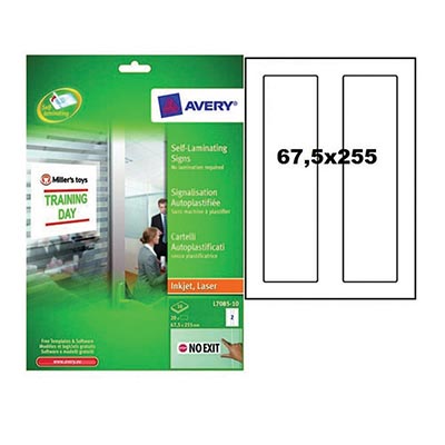 ETICHETTE+ADESIVE+STAMPABILI+AVERY+AUTOPLASTIFICATE+67%2C5X255+FG%2E%3Cbr%3E%3Ci%3EAVERY%3C%2Fi%3E