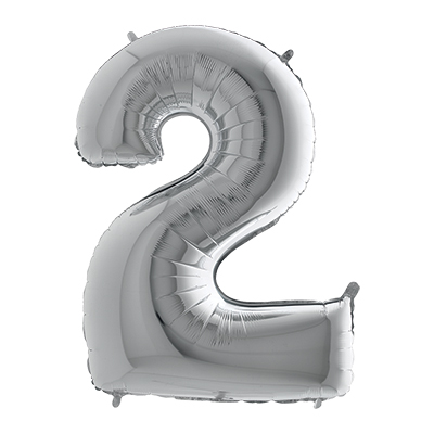 PALLONCINO+MYLAR+NUMERO+2+CM+102+COL%2EARGENTO%3Cbr%3E%3Ci%3EBIG+PARTY%3C%2Fi%3E