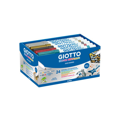 PENNARELLI+GIOTTO+DECOR+METAL+SCHOOLPACK+PZ%2E24+DA+5+COLORI+ASSOR%3Cbr%3E%3Ci%3EGIOTTO%3C%2Fi%3E