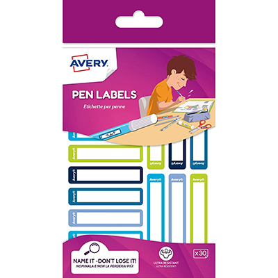 ETICHETTE+PER+PENNE+50X10++BLU%2FVERDE+PZ%2E30%3Cbr%3E%3Ci%3EAVERY%3C%2Fi%3E
