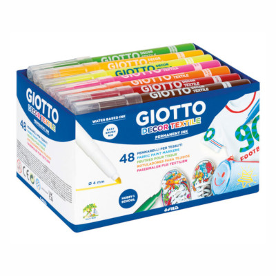PENNARELLI+GIOTTO+DECOR+TEXTILE+SCHOOLPACK+PZ%2E48+DA+4X12+COLORI%3Cbr%3E%3Ci%3EGIOTTO%3C%2Fi%3E