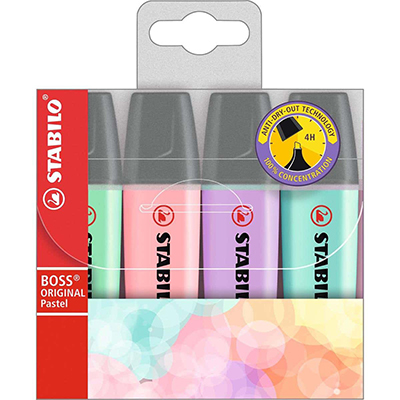 EVIDENZIATORE+STABILO+BOSS+PASTEL+BOX+PZ%2E4%3Cbr%3E%3Ci%3ESTABILO%3C%2Fi%3E
