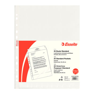 BUSTA+PPL+FOR%2E+UNIV%2E+ESSELTE+STANDARD+22X30+ANTIRIFLESSO+PZ%2E25%3Cbr%3E%3Ci%3EESSELTE%3C%2Fi%3E