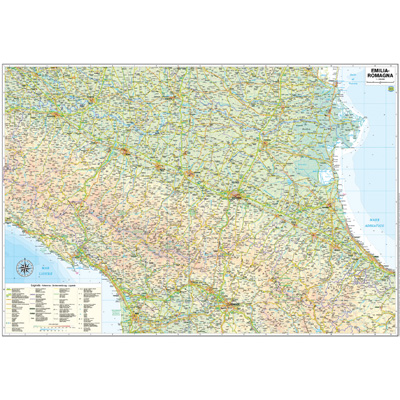CARTA+MURALE+AMMINISTRATIVA+EMILIA+ROMAGNA%3Cbr%3E%3Ci%3EBELLETTI+EDITORE%3C%2Fi%3E