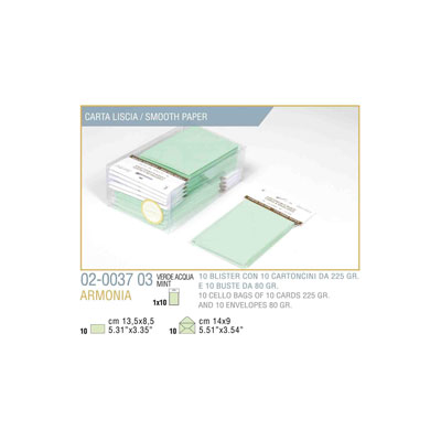 BLISTER+10%2F10+BIGLIETTO+BUSTA+ARMONIA+CM%2E9X14+VERDE+PASTELLO%3Cbr%3E%3Ci%3EKARTOS%3C%2Fi%3E