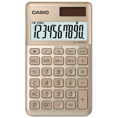 CALCOLATRICE+TASCABILE+CASIO+SL%2D1000SC+ORO%3Cbr%3E%3Ci%3ECASIO%3C%2Fi%3E