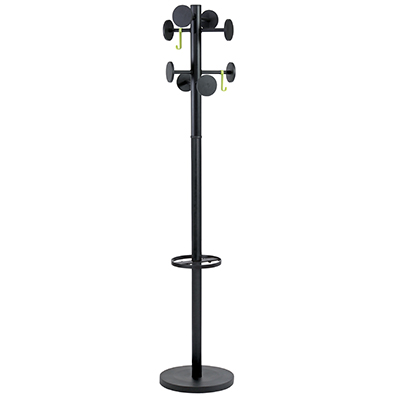 PORTA+ABITI+METALLO+NERO+8+POMELLI+NERI%3Cbr%3E%3Ci%3EALBA%3C%2Fi%3E
