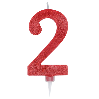 CANDELA+NUMERO+2+MAXI+SWEETY+ROSSO+GLITTER+CM+15%3Cbr%3E%3Ci%3EBIG+PARTY%3C%2Fi%3E