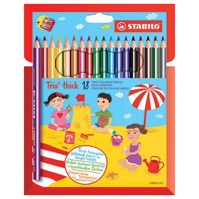 PASTELLI+STABILO+TRIO+MAXI+18+COLORI+CON+TEMPERINO%3Cbr%3E%3Ci%3ESTABILO%3C%2Fi%3E