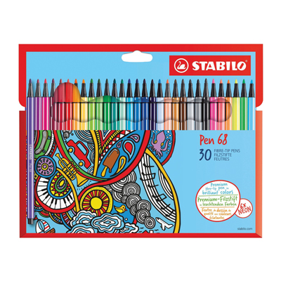 PENNA+STABILO+PEN+68+ASTUCCIO+IN+CARTONE+DA+30%3Cbr%3E%3Ci%3ESTABILO%3C%2Fi%3E
